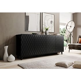 ASTI Kommode Schwarz Matt/Schwarz Matt, Halmar