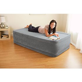 Aufblasbare Matratze 191x99 cm mit Pumpe Einzelbett INTEX DELUXE 64412ND, INTEX