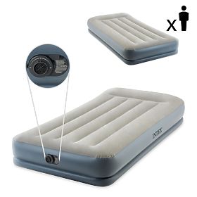 Aufblasbare Matratze 191x99 cm mit Pumpe für eine Person INTEX 64116ND, INTEX