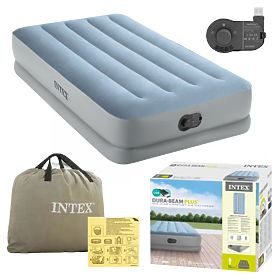 Aufblasbare Matratze für eine Person 191x99x36 cm mit eingebauter elektrischer USB-Pumpe Bett INTEX , INTEX