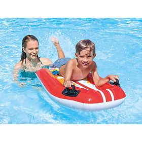 Aufblasbares Schwimmbrett mit Griffen für Kinder rot INTEX 58165 RED