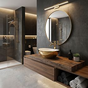 Aufsatzwaschbecken Rea Sofia Gold / Weiß, Rea