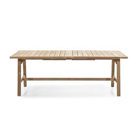Ausziehbarer Gartentisch Castello, 200-295 cm, Teak-Optik, Akazienholz FSC