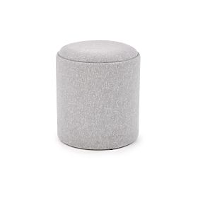 AVIKO Set aus 2 Poufs, hellgrau