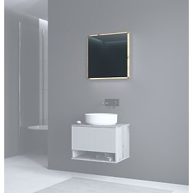 AVIOLA Spiegel 60 cm + LED Eiche Artisan (1p=1Stk)