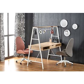 B48 Schreibtisch Eiche Sonoma / Weiß, Halmar