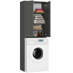 BADEZIMMERSCHRANK FIN 180 SÄULE WASCHMASCHINE VOLLE 2D - GRAU