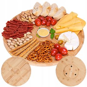 Bambus-Snack- und Käseplatte Gracja