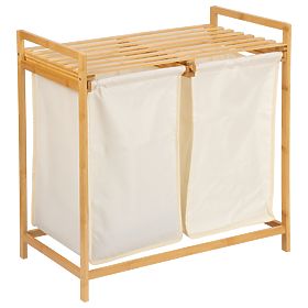 Bambus-Wäsche- oder Spielzeugkorb HANOI 2 Fächer