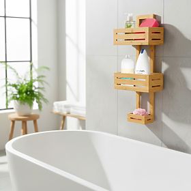 Bambusregal MANILA 3 Ebenen für Küche und Badezimmer