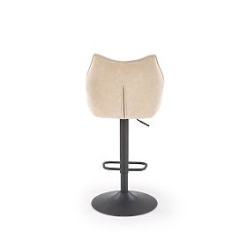 Barhocker H122 Beine - schwarz, Sitz - beige (1p=2Stk)