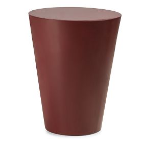 Beistelltisch Eclipso, 40 cm, bordeaux-braun, glänzend