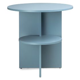 Beistelltisch Yaso rund, Kreideblau
