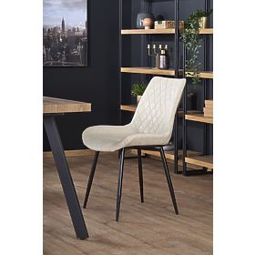BERLIN ausziehbarer Tisch 140-180 cm, Platte - Nussbaum, Gestell - schwarz (2p=1Stk)