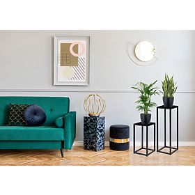 Blumenständer Piatto Loft 40 cm schwarz