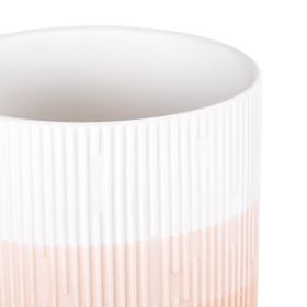 Blumentopf FINO Korallenfarbe moderner Stil für Innenräume ameliahome