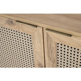 BORNEO KM-2 Kommode Eiche Artisan/Schwarz