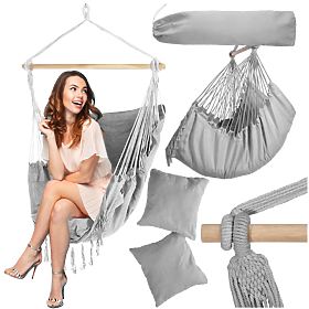 Brasilianischer Hängesessel BAHIO grau