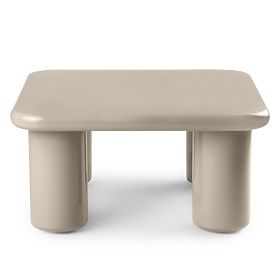 Couchtisch Cherry 70 cm, dunkelbeige, glänzend