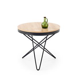 Couchtisch LEILA, natur/schwarz (1p=1 Stk.), Halmar