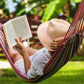 Doppelte Hängematte 480143A RED, Bluegarden