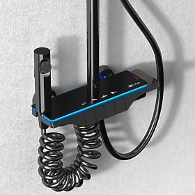 Duschset REA Savio mit LED-Display Schwarz