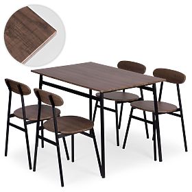 Essgruppe Küche Tisch + 4 Stühle OSLO ModernHome