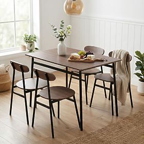 Essgruppe Küche Tisch + 4 Stühle OSLO ModernHome