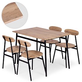 Esszimmermöbelset Küche Tisch + 4 Stühle OSLO ModernHome