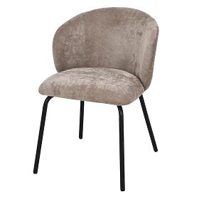 Esszimmerstuhl Larisa, braun/schwarze Beine