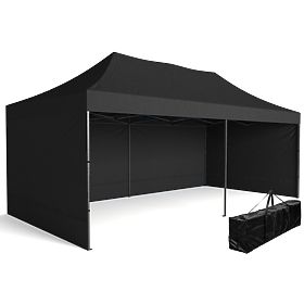 Express Geschäftspavillon - 3x6 m - schwarz, Bauerkraft