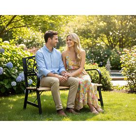 Gartenbank Stahl-Gusseisen TITO