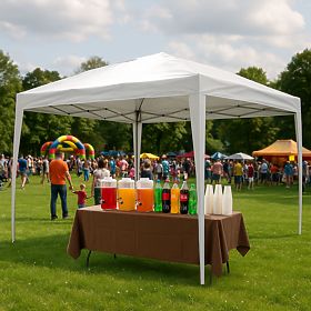 Gartenpavillon Zelt 3x3 m automatisch aufklappbares Dach für Garten und Terrasse MultiGarden