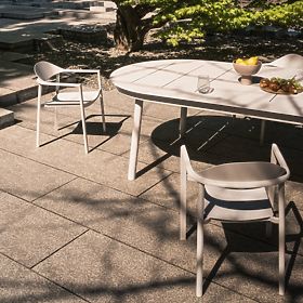 Gartenstuhl Marinelli, Aluminium, weiß/grün