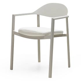 Gartenstuhl Marinelli II, Aluminium, hellbeige