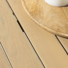 Gartentisch Fioli rund 100 cm, Akazienholz FSC, weiß, lectus