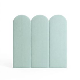 Gepolstertes Paneel Bogenform – Mint - S