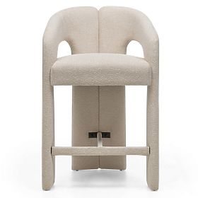Gepolsterter Barhocker Castelo Beige