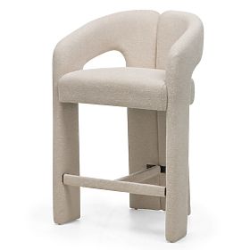 Gepolsterter Barhocker Castelo Beige