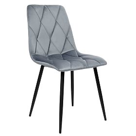 Gepolsterter Samtstuhl Madison Velvet graphit