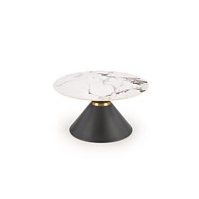 GORETTI Couchtisch weißer Marmor / schwarz (2p=1ks)