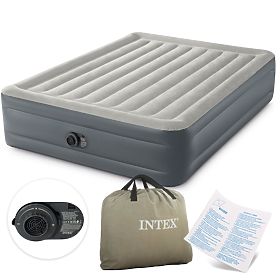 Große aufblasbare Matratze 203x152 cm mit eingebauter Pumpe INTEX 64126, INTEX