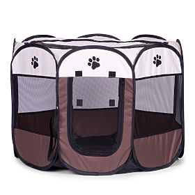 Großer Textil-Laufstall für Hunde und Katzen