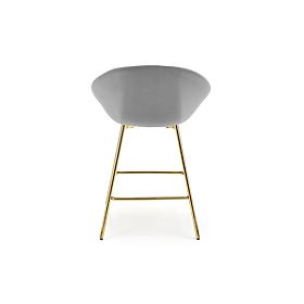 H112 Barhocker Grau/Gold (2p=2 Stk.)