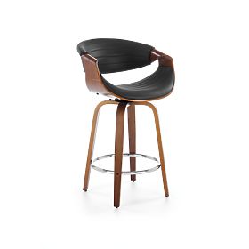 H123 Barhocker schwarz / nussbaum (1p=1Stk)