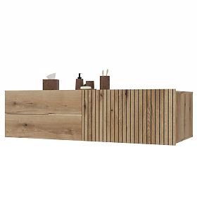 HÄNGESCHRANK UNTER WASCHBECKEN TIGO 1D2S EICHE EVOKE 140 CM 2 SCHUBLADEN GERILLTE FRONT