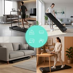 Heimlaufband mit elektrischem Halter Walking Pad Training unter dem Tisch 10 km/h ModernHome
