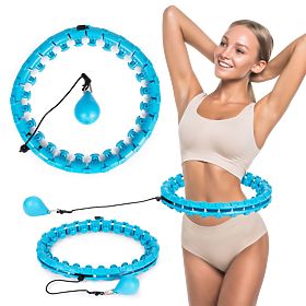 Hula-Hoop mit Massageelement und Zusatzgewicht für Fitnessübungen, MODERNHOME