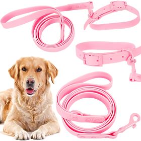 Hundeleine und Halsband PJ-076 rosa L, PuppyJoy