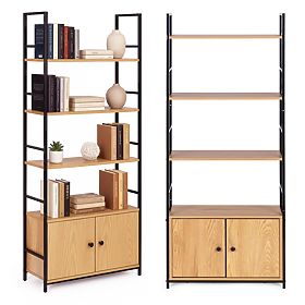 Industrielles Loft-Regal mit Schrank 4 Regalböden ModernHome, MODERNHOME